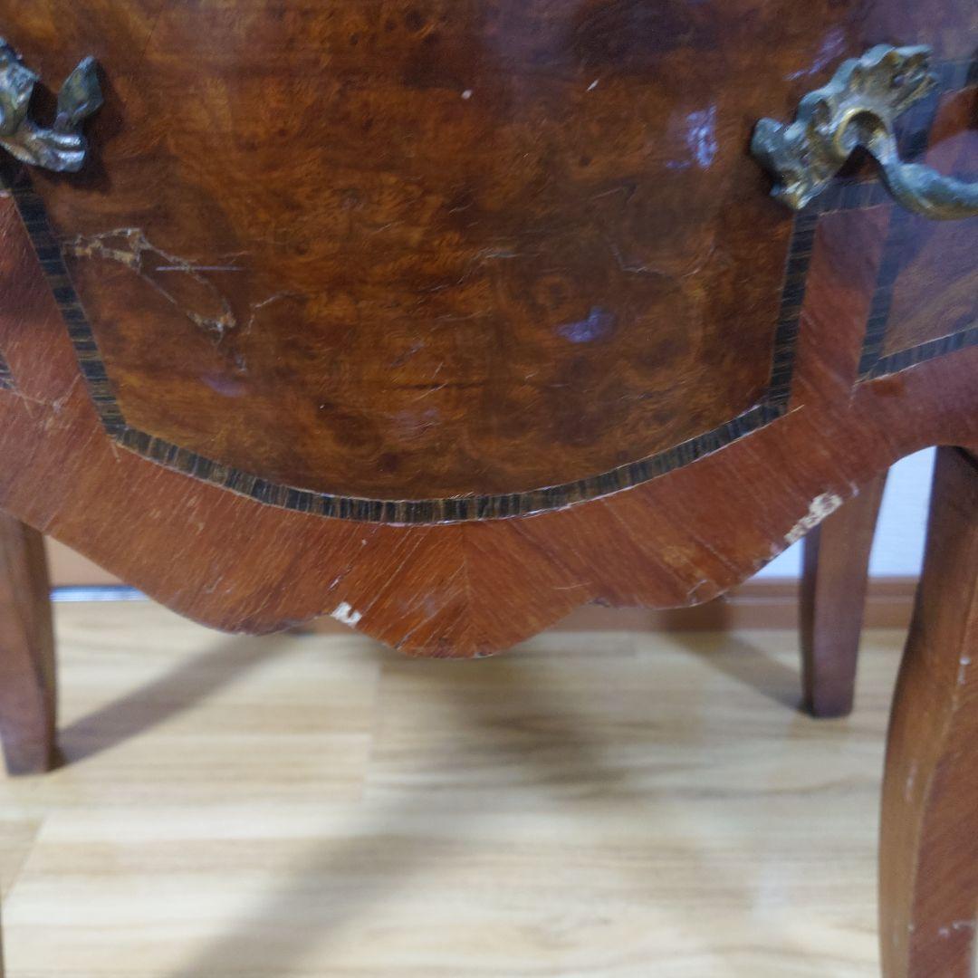 ★希少品★アンティーク 大理石天板 サイドチェスト サイドテーブル