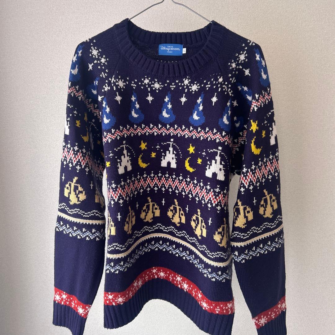 Disney ディズニー ファンタジア 魔法使いの弟子 ニット セーター L