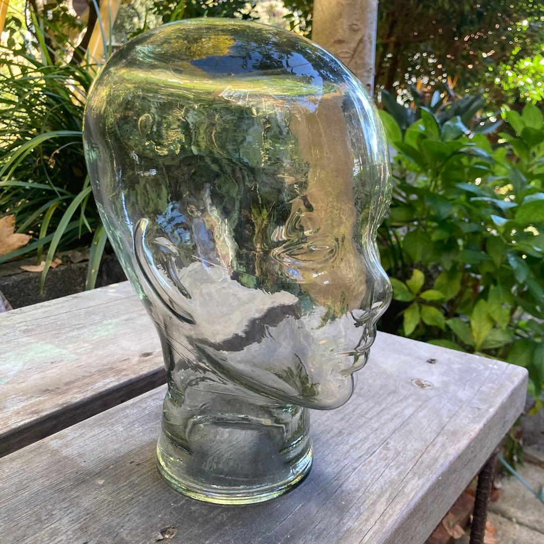 ヴィンテージ ガラス製 マネキンヘッド トルソー インテリア オブジェ
