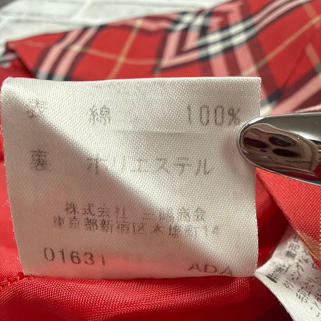 バーバリーブルーレーベル ノバチェック ワンピース 38 M ホースロゴ 希少