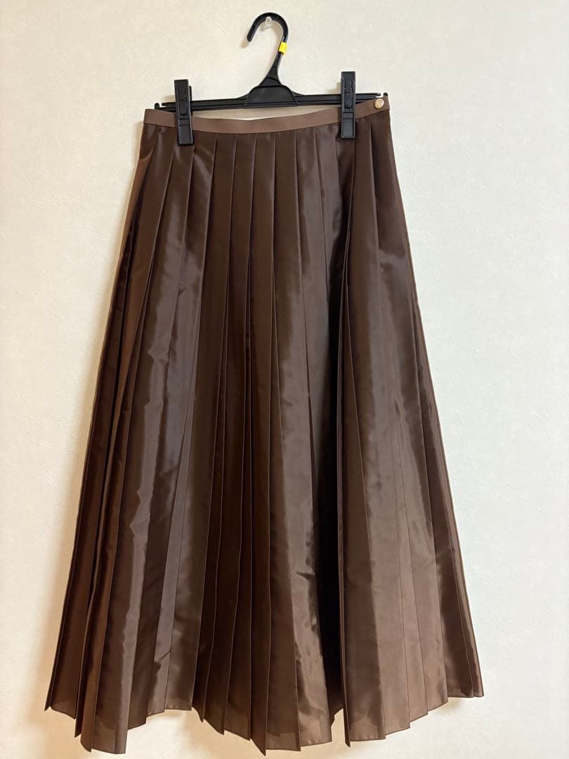 ドゥロワー DRAWER PRE2 タフタプリーツスカート 36
