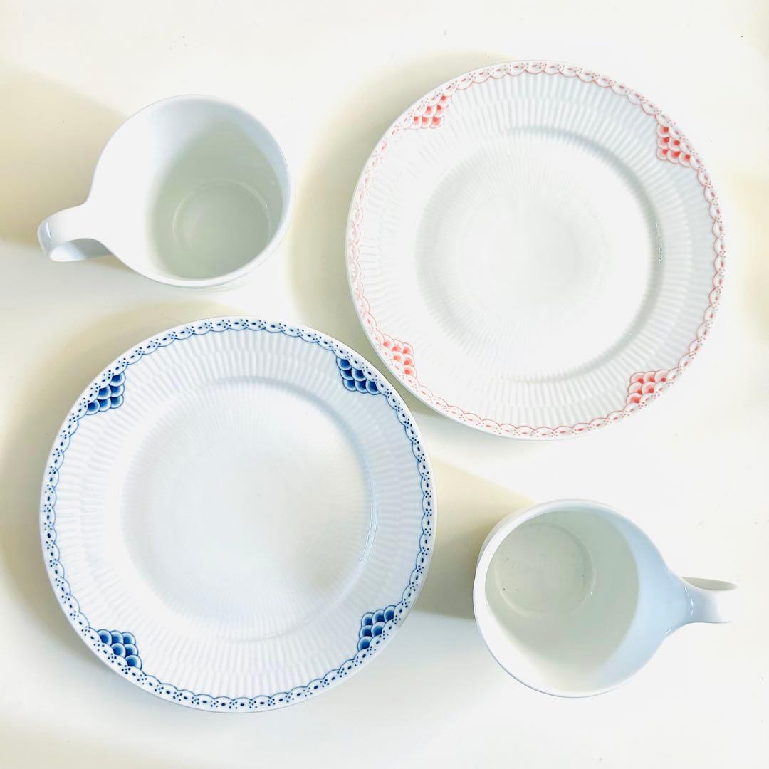 新品ロイヤルコペンハーゲン コーラル ブルー 22cmプレートレース プリンセス