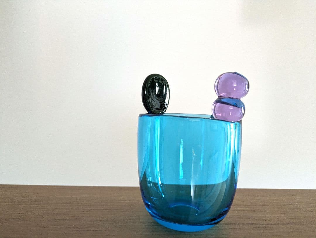 Pompom Vase　N527 　ブルー　ポムポムベース　オイヴァ・トイッカ