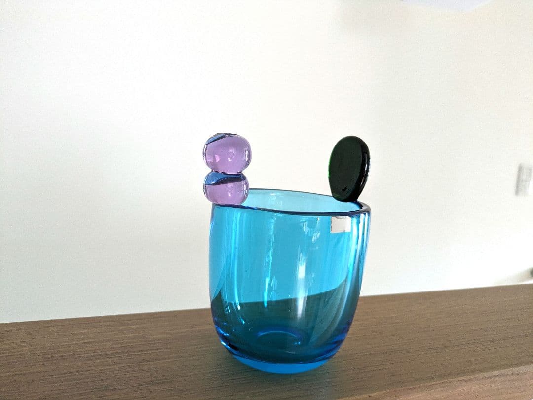 Pompom Vase　N527 　ブルー　ポムポムベース　オイヴァ・トイッカ