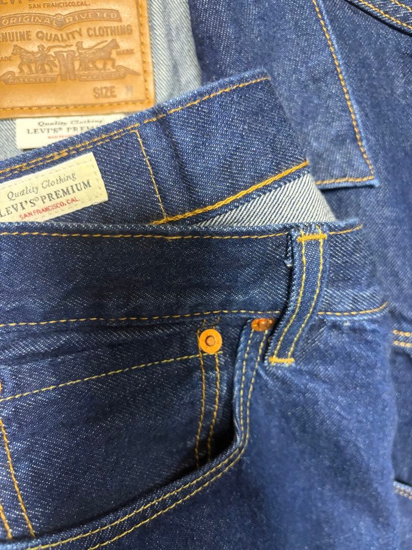 Levi's デニムジャケット ワンウォッシュ セルビッチ 別注 セットアップ