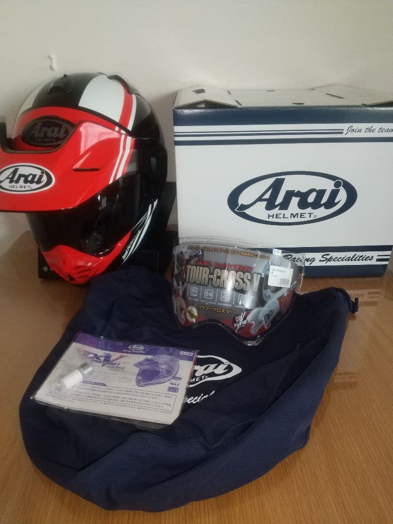 Arai TOUR-CROSS V ツアークロスV コスミックレッド サイズM