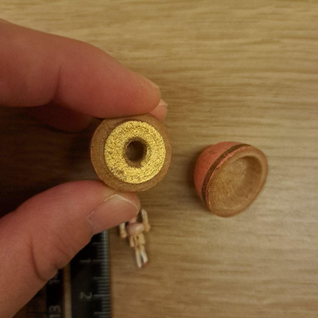 ペグドール　極小　ピンク　人形　アンティーク　ミニチュア