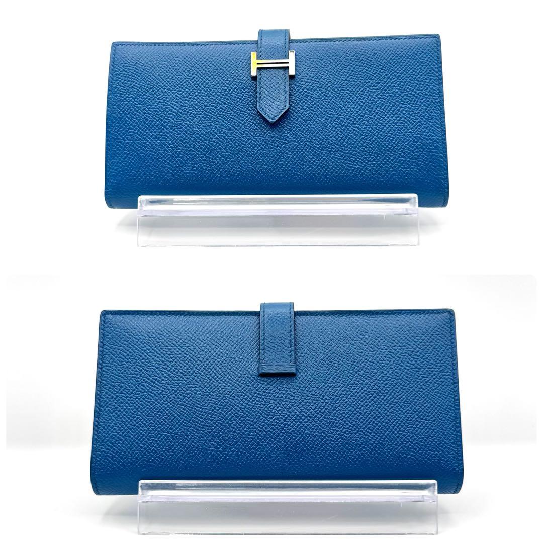 【未使用級】HERMES エルメス ベアンスフレ エプソン C刻印 マチ付き