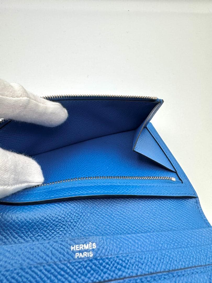 【未使用級】HERMES エルメス ベアンスフレ エプソン C刻印 マチ付き