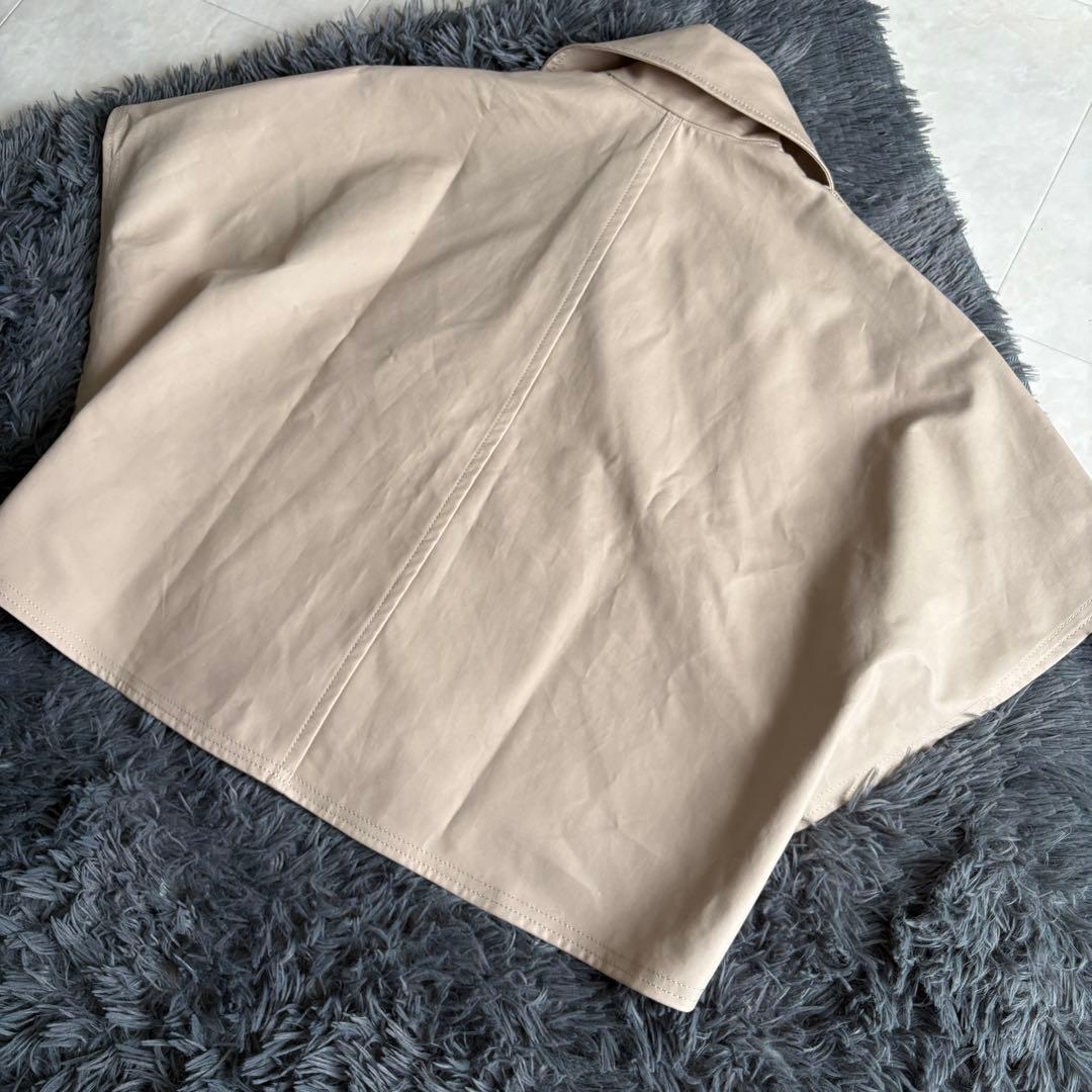 美品✨ MaxMara DRAVA トレンチケープ サンド UNICA 革ベルト