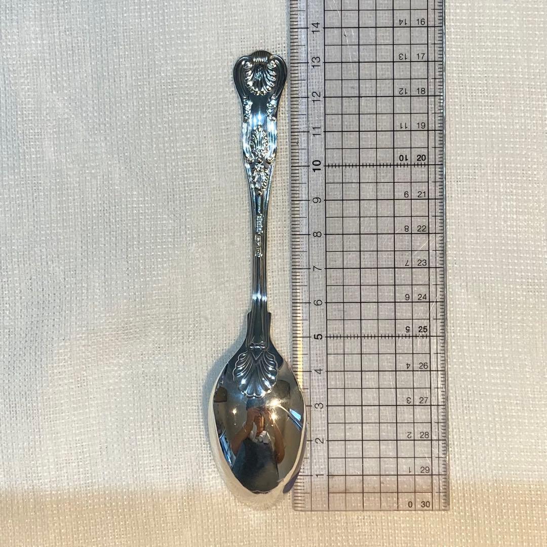 73 英国J.B.C＆S 純銀製ティースプーン６本セット