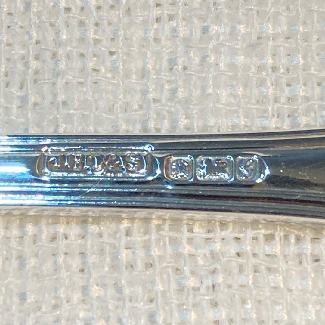 73 英国J.B.C＆S 純銀製ティースプーン６本セット