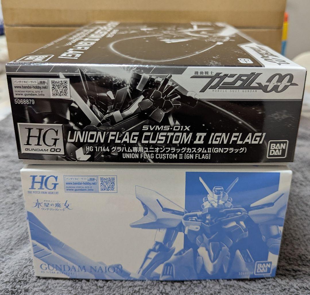 まとめ売り　HG 1/144 ユニオンフラッグカスタムⅡ & ガンダムナイオン