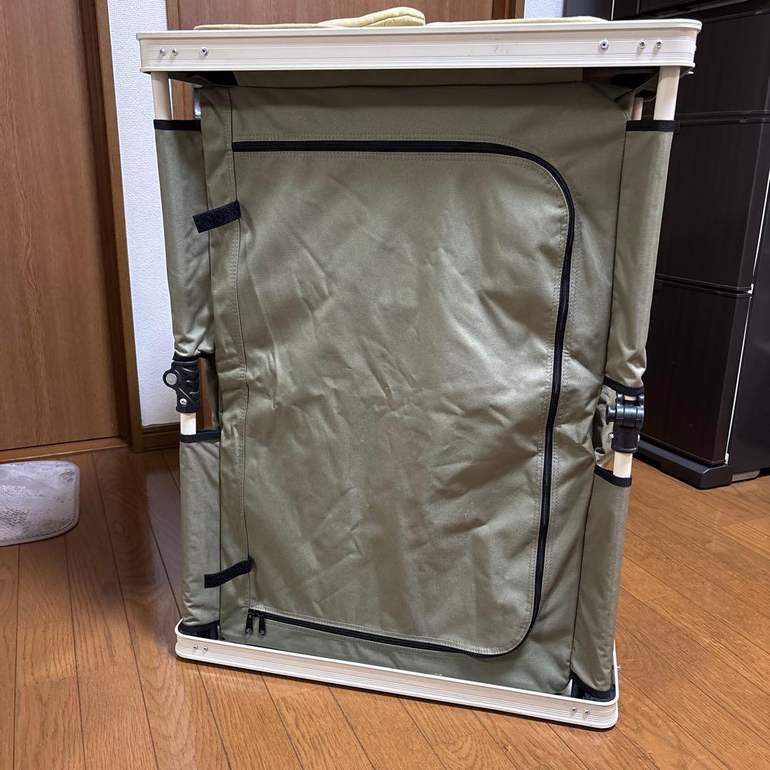 DOD. マルチキッチンテーブル　カーキ ミトン　鍋敷セット