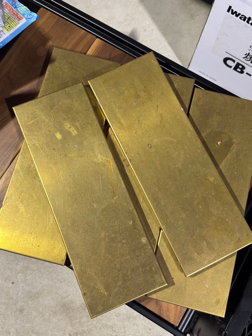 IGT 真鍮ハーフプレート ビンテージ 3枚セット