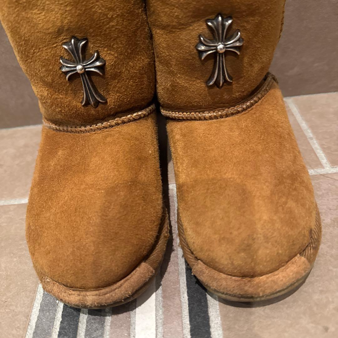 超希少！クロムハーツ✖️uggコラボ　アグ　ムートンブーツ　キャメル17cm