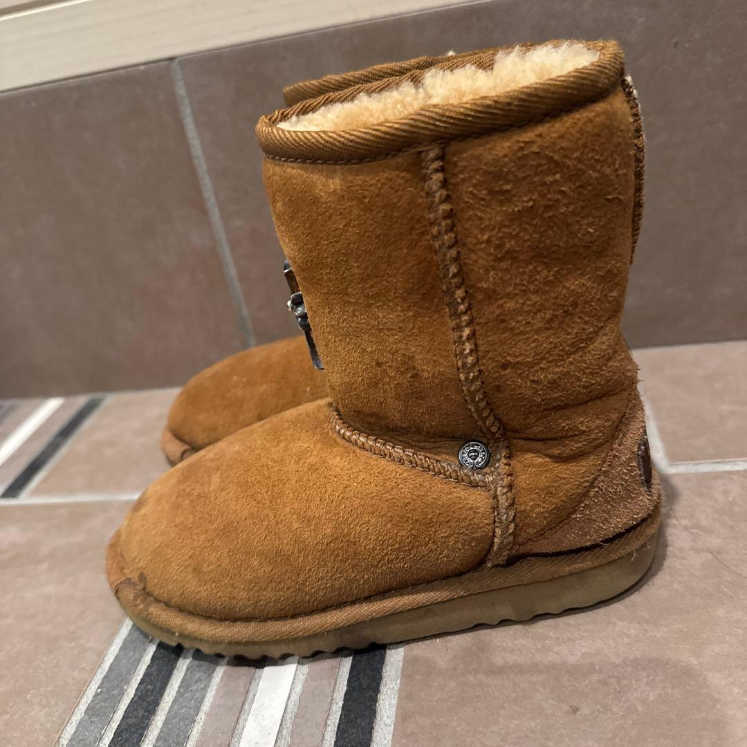 超希少！クロムハーツ✖️uggコラボ　アグ　ムートンブーツ　キャメル17cm