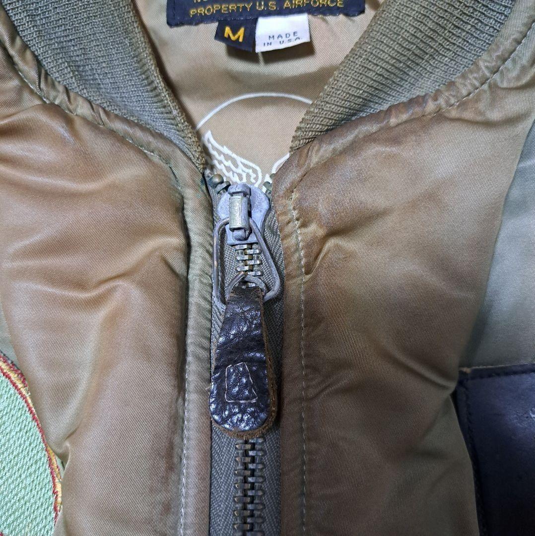 鬼フェードAVIREXUSA製MA-1フライトジャケット