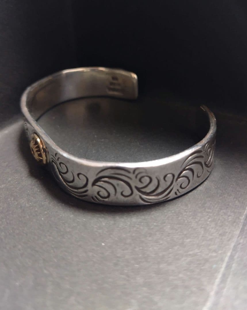 アリゾナフリーダム超唐草台付太陽神K18バングルARIZONA FREEDOM B-52d