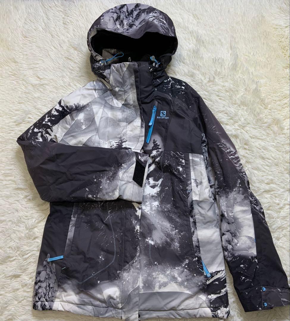 SALOMON ZERO JACKET W S 352627 ブラック/ホワイト