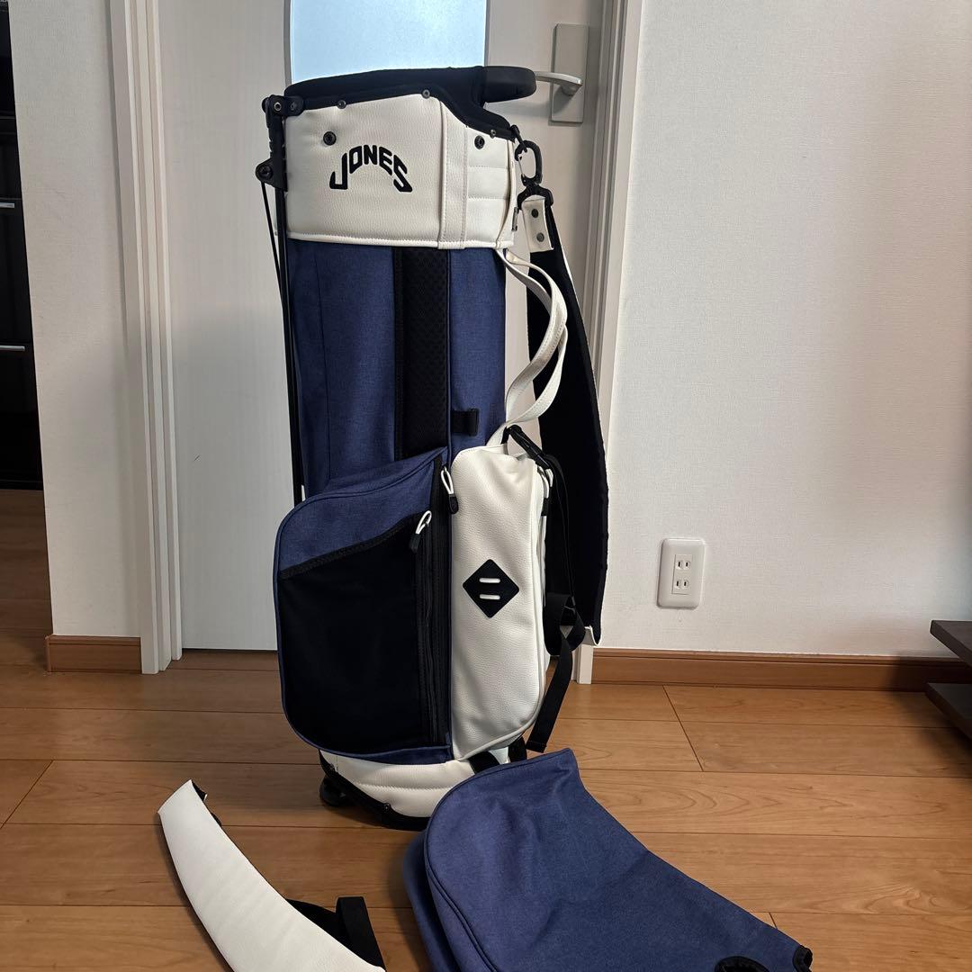 あ*き様 JONES キャディバッグ ネイビー/ホワイト