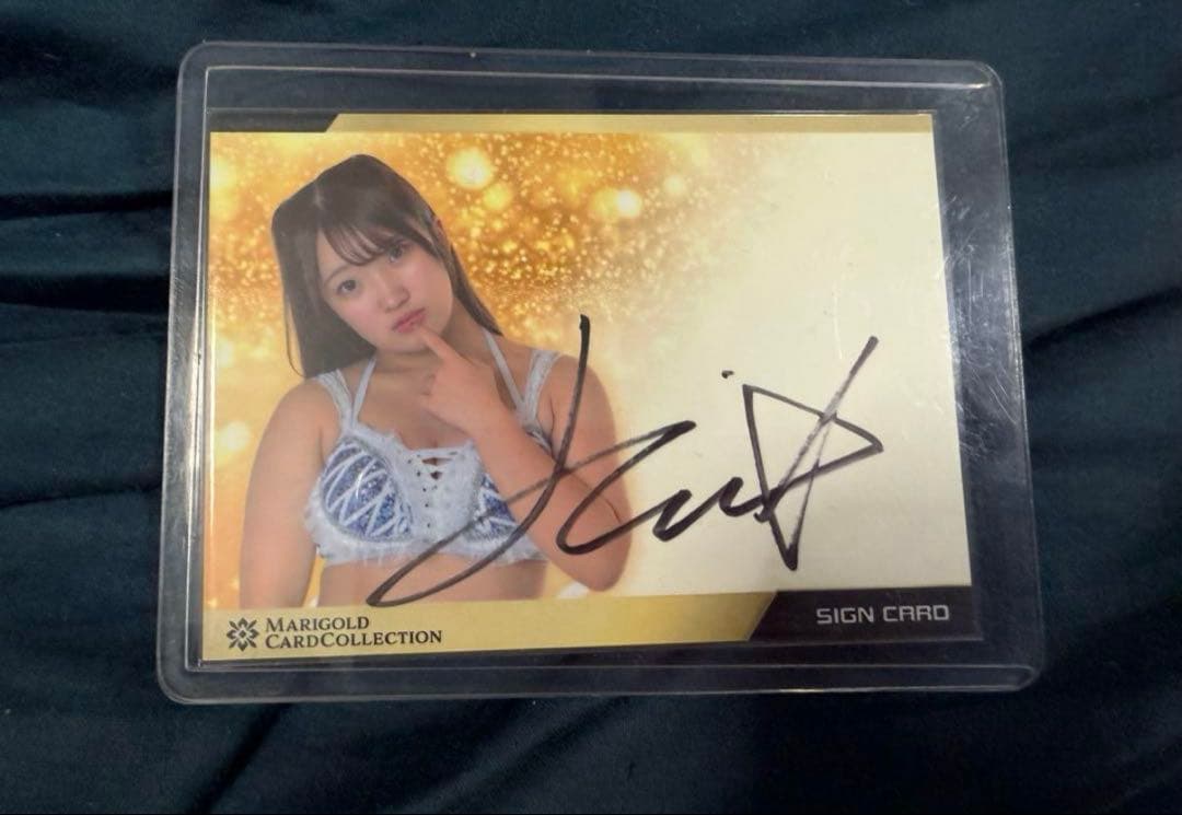 女子プロレス マリーゴールド 直筆サイン入りカード 田中きずな トレカ