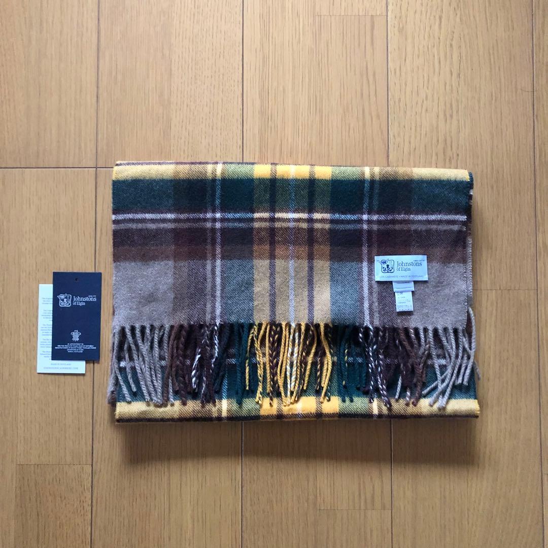 Johnstons　ジョンストンズ　カシミヤ　100％　ストール　中判
