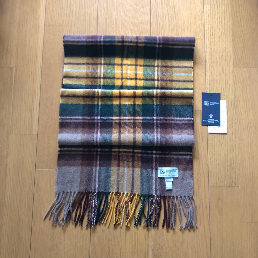 Johnstons　ジョンストンズ　カシミヤ　100％　ストール　中判
