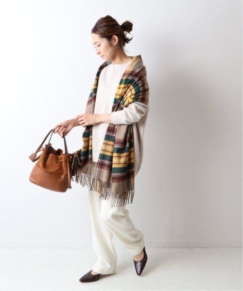 Johnstons　ジョンストンズ　カシミヤ　100％　ストール　中判