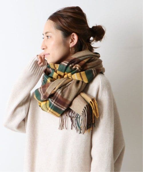 Johnstons　ジョンストンズ　カシミヤ　100％　ストール　中判