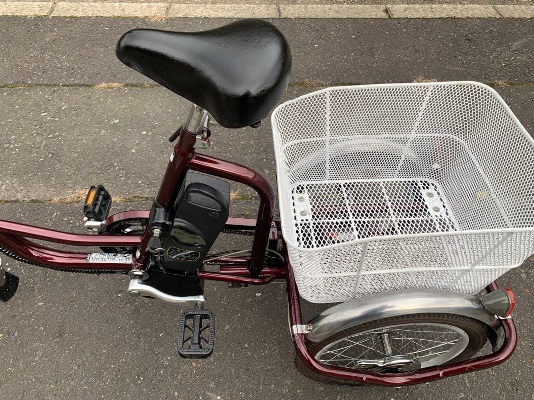【動作確認済】送料無料 電動アシスト三輪自転車 5.8Ah 20-16インチ