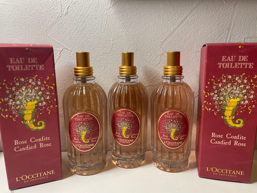 【新品未使用】L'OCCITANE キャンディローズ　75ml 3本セット