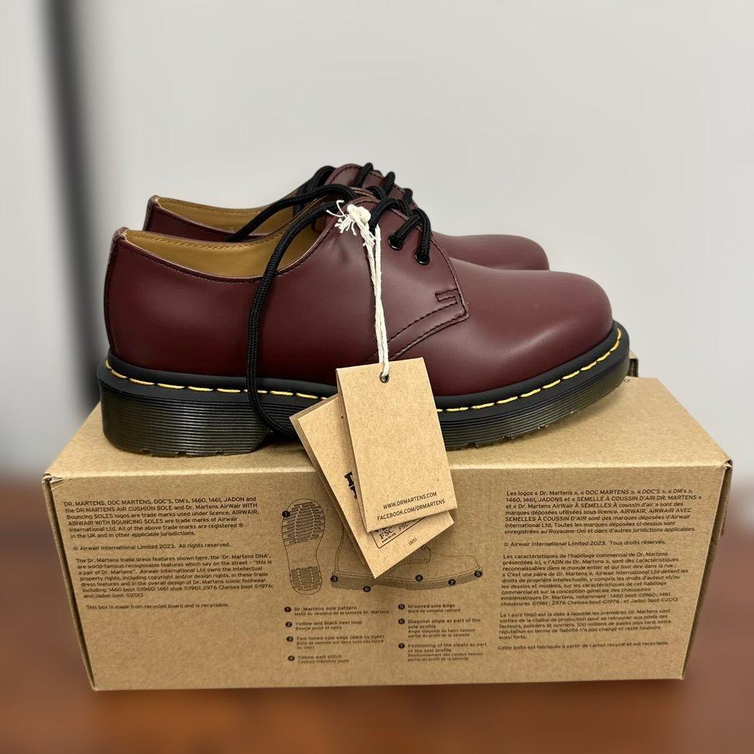 ★美品★Dr.Martens 1461 チェリーレッド UK4 箱タグ付き