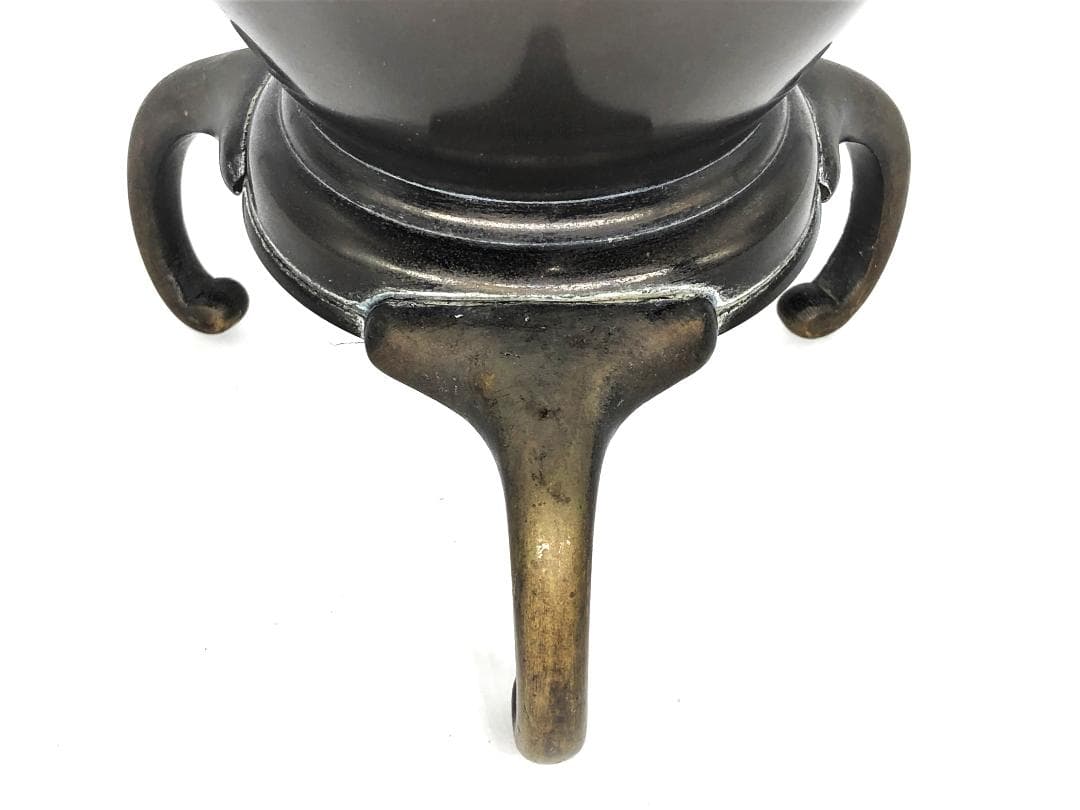 雷紋・和紋象嵌薄端 】 明治～昭和初期 手造彫金 鎌倉蔵出