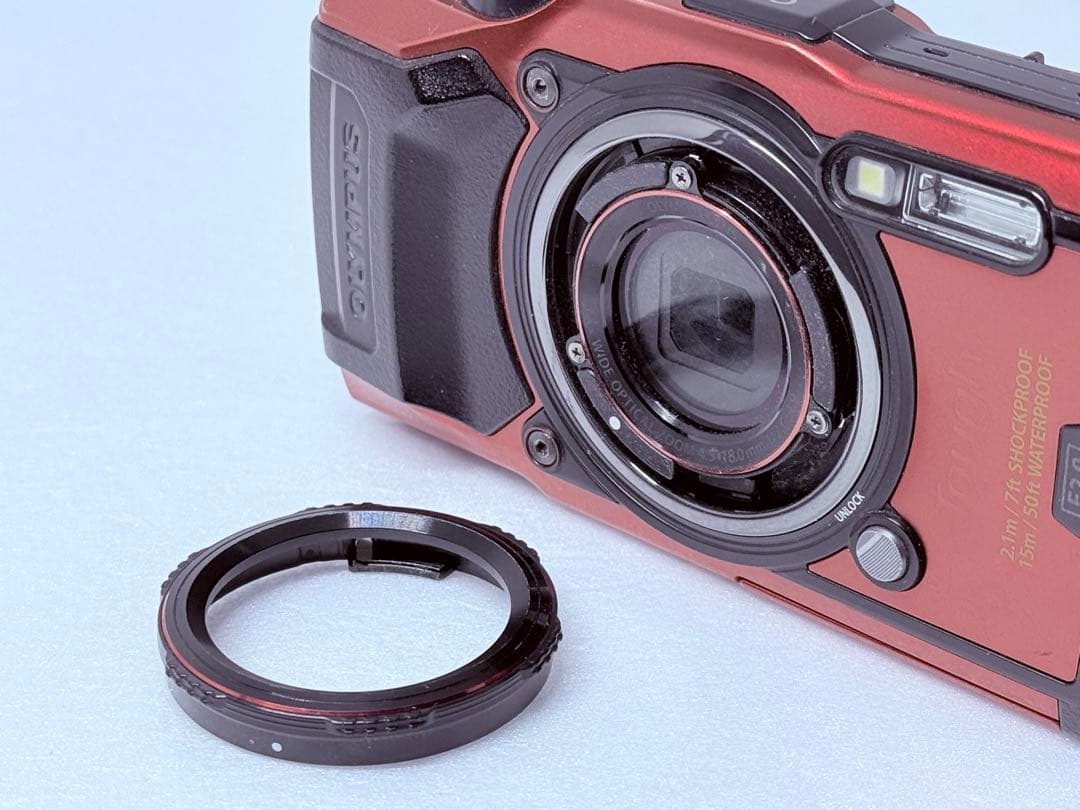 OLYMPUS TG-6 レッド 動作確認済 防水 防塵 耐衝撃 4K コンデジ