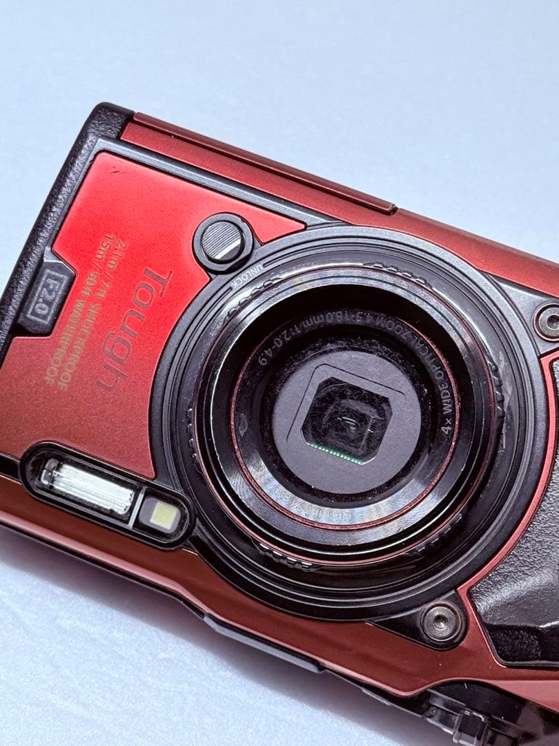 OLYMPUS TG-6 レッド 動作確認済 防水 防塵 耐衝撃 4K コンデジ