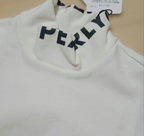 パーリーゲイツ肉厚 ハイネック長袖シャツ ホワイトサイズ1