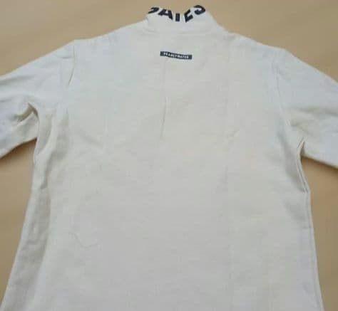 パーリーゲイツ肉厚 ハイネック長袖シャツ ホワイトサイズ1