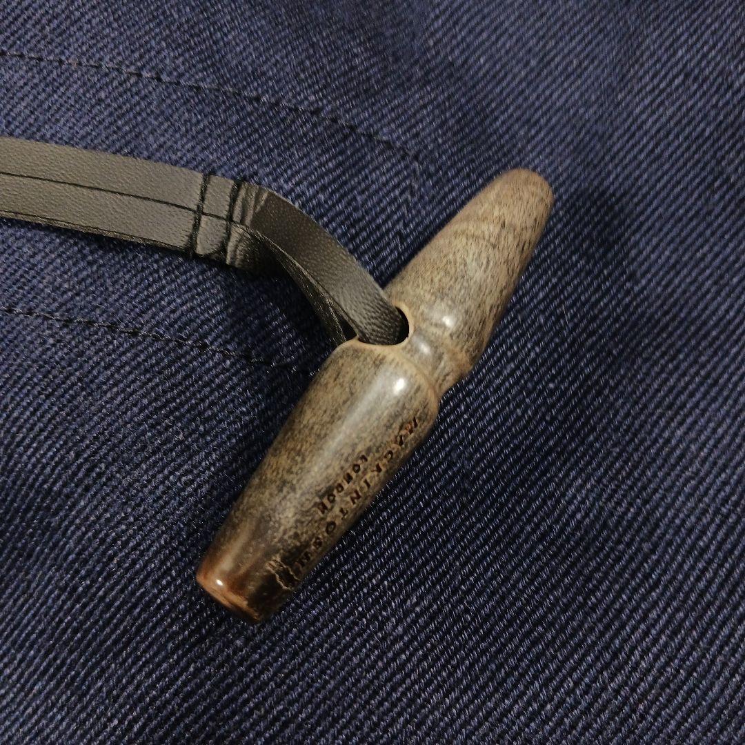 ✨レアデザイン✨マッキントッシュロンドン　麻　ダッフルコート　ネイビー　サイズL