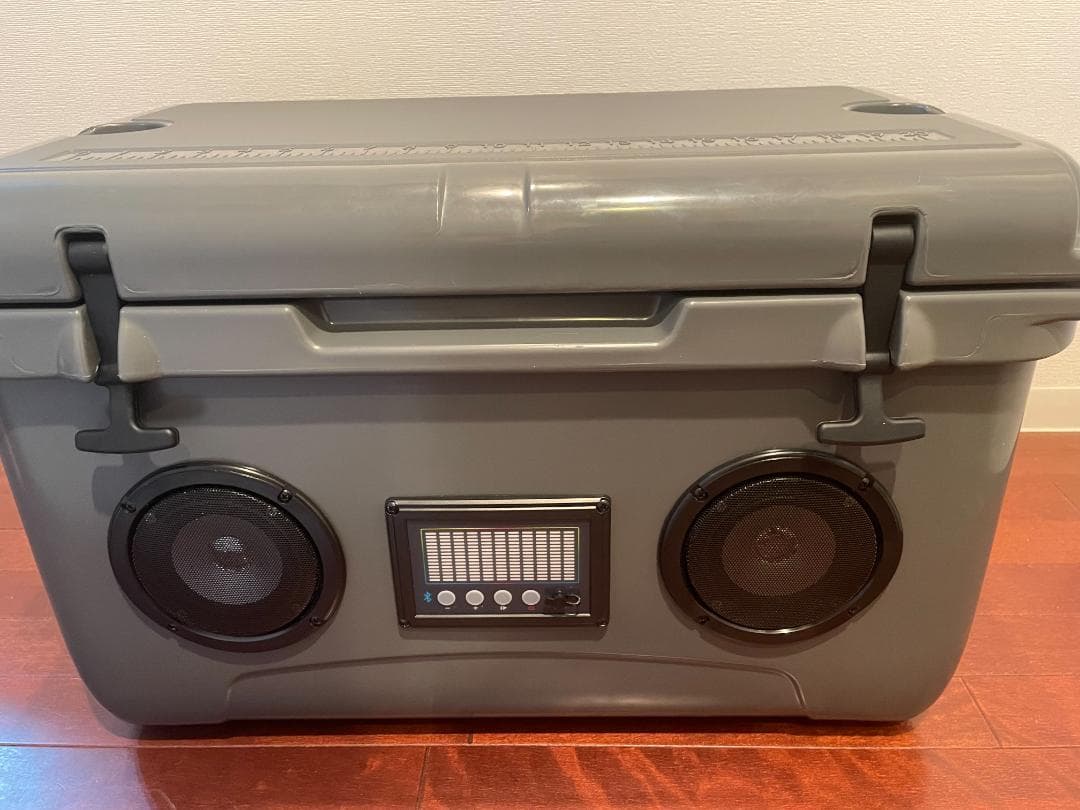 ★超保冷★クーラーボックス大（グレー） 高音質 Bluetooth スピーカー