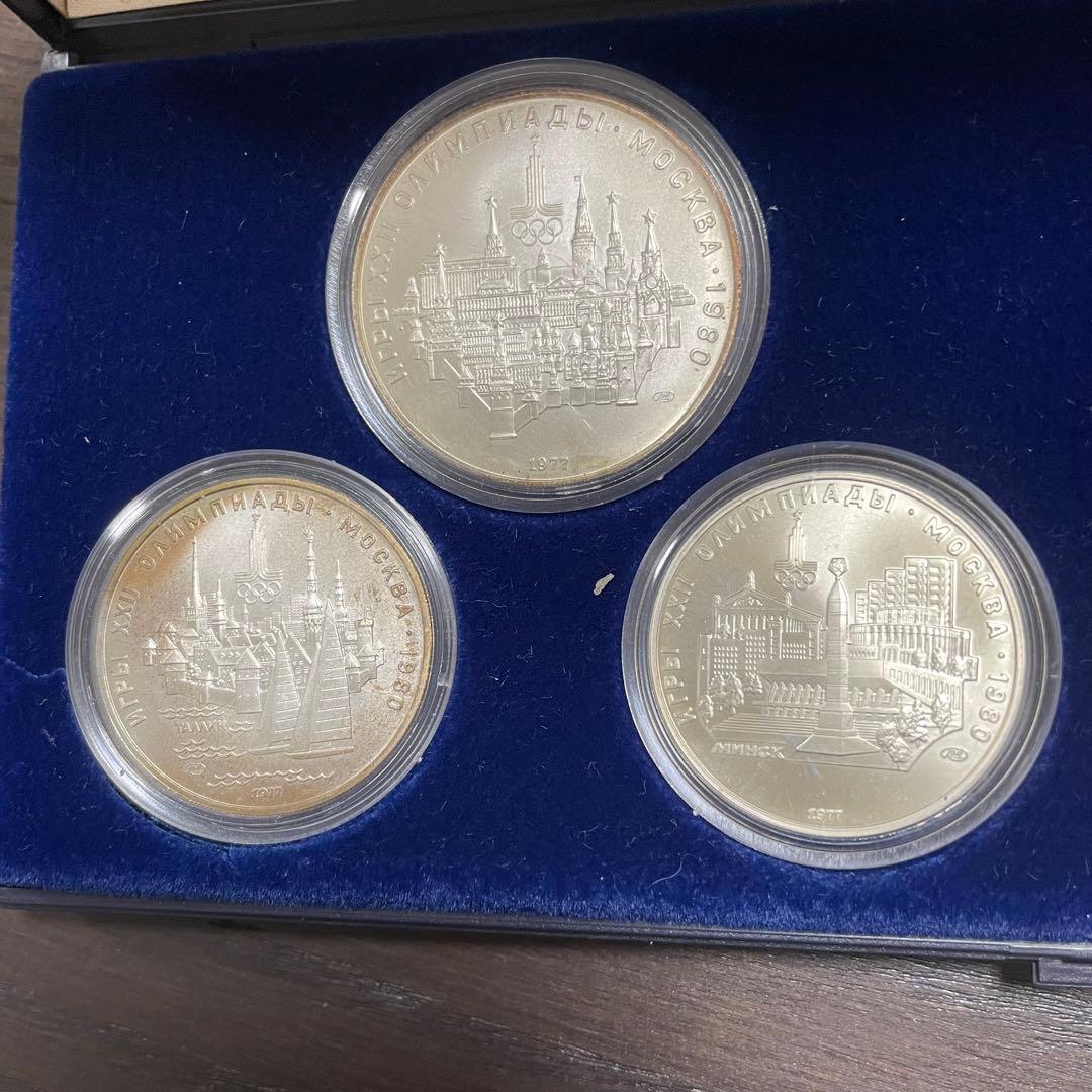1980年 モスクワオリンピック 記念銀貨 貨幣 6枚セット 銀貨 - メルカリ