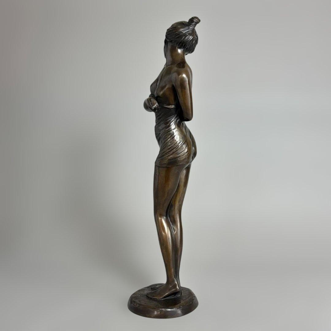 竹中正晴 ブロンズ像 女性像 裸婦 はじらい 高岡銅器 彫刻 高