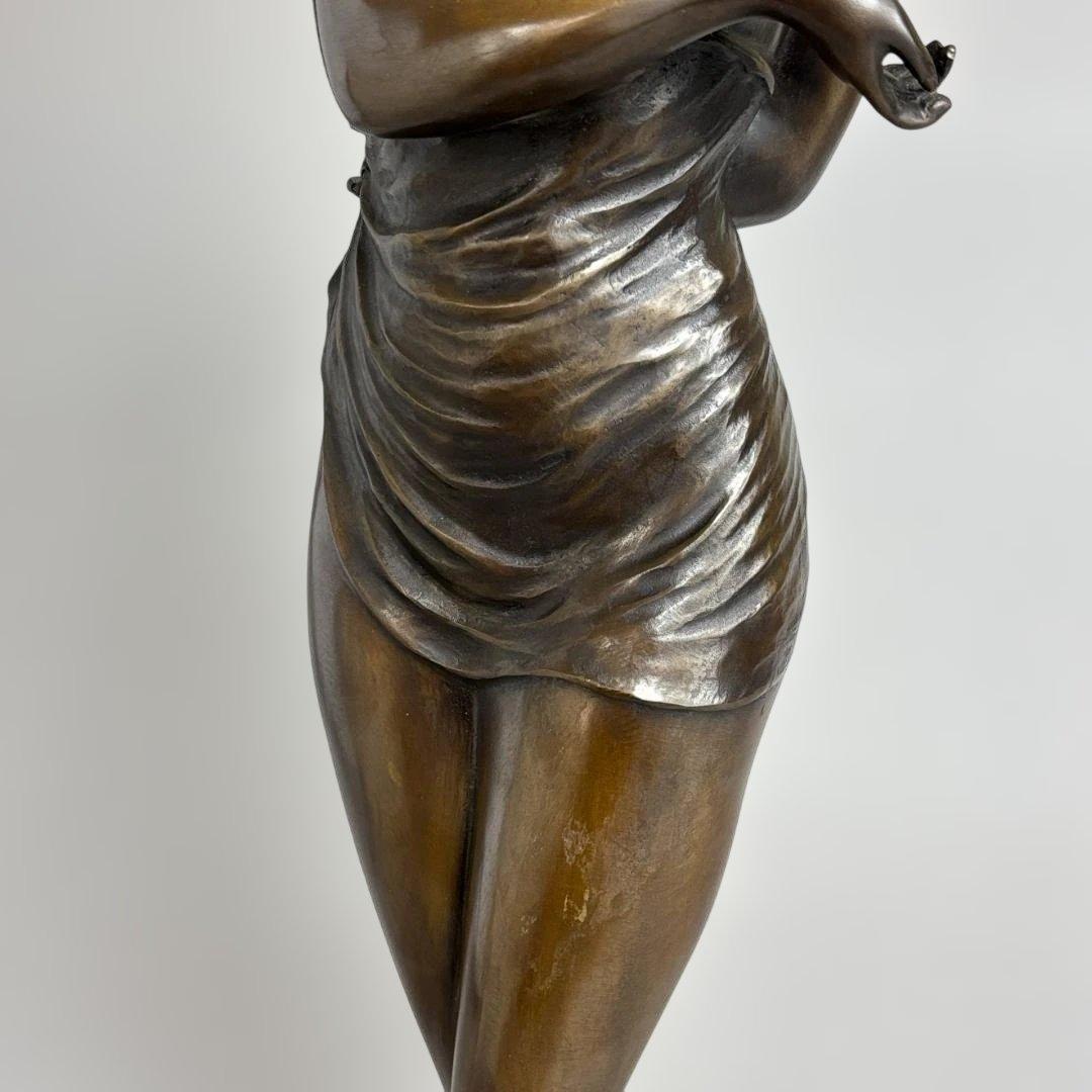竹中正晴 ブロンズ像 女性像 裸婦 はじらい 高岡銅器 彫刻 高