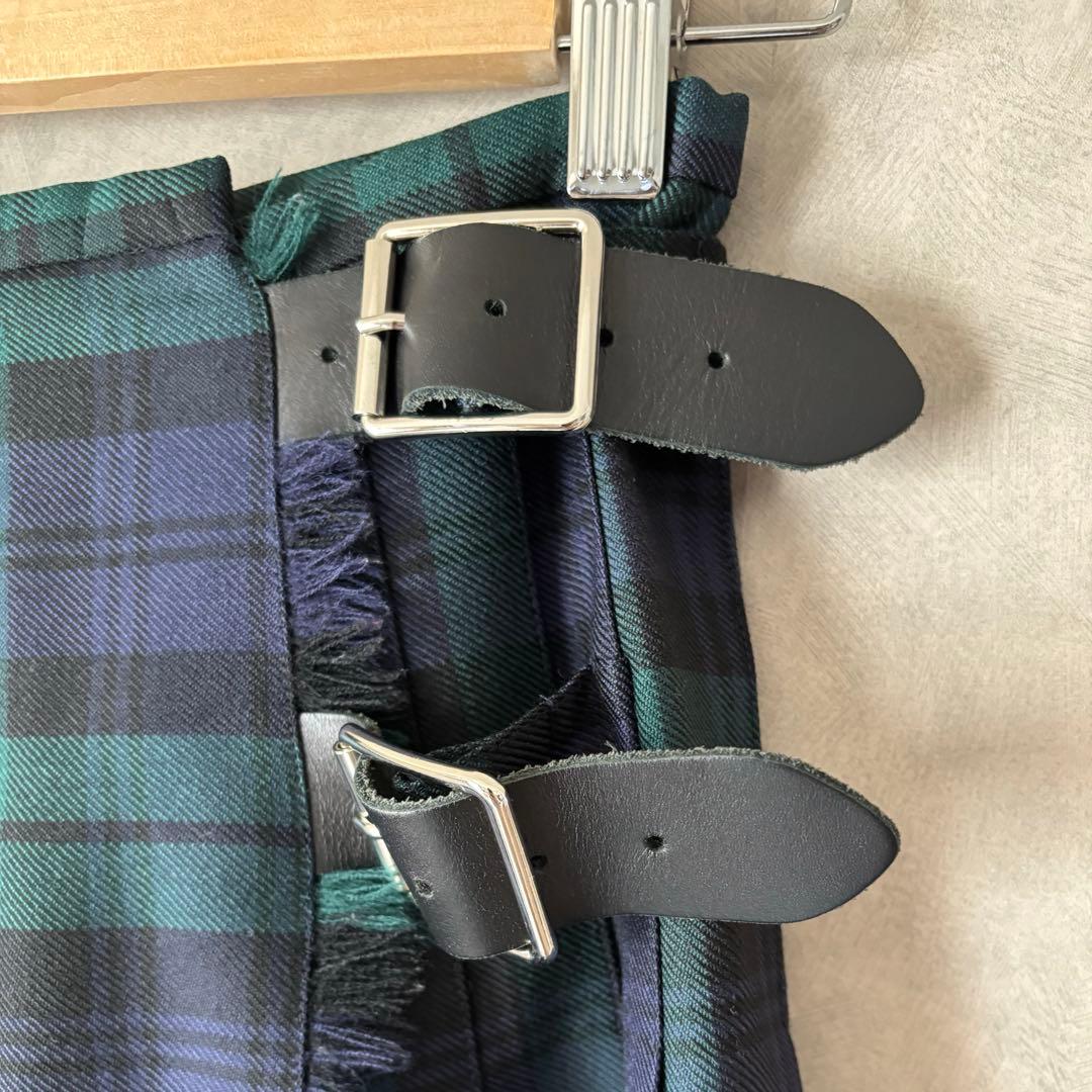 O’NEIL of DUBLIN キルトスカート グリーンチェック