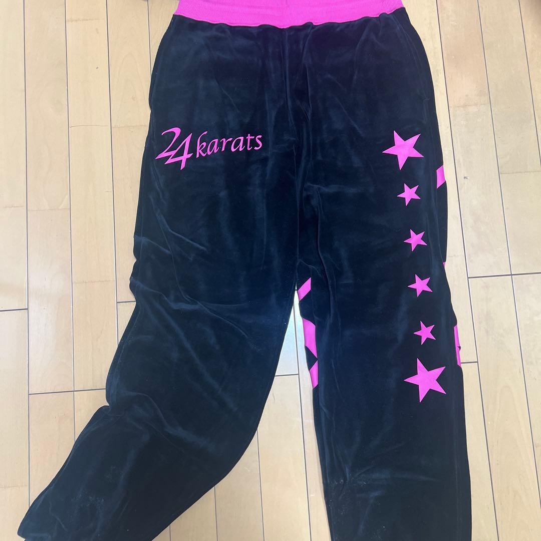24karats セットアップ ブラックピンク Mサイズ 即購入可能 - メルカリ