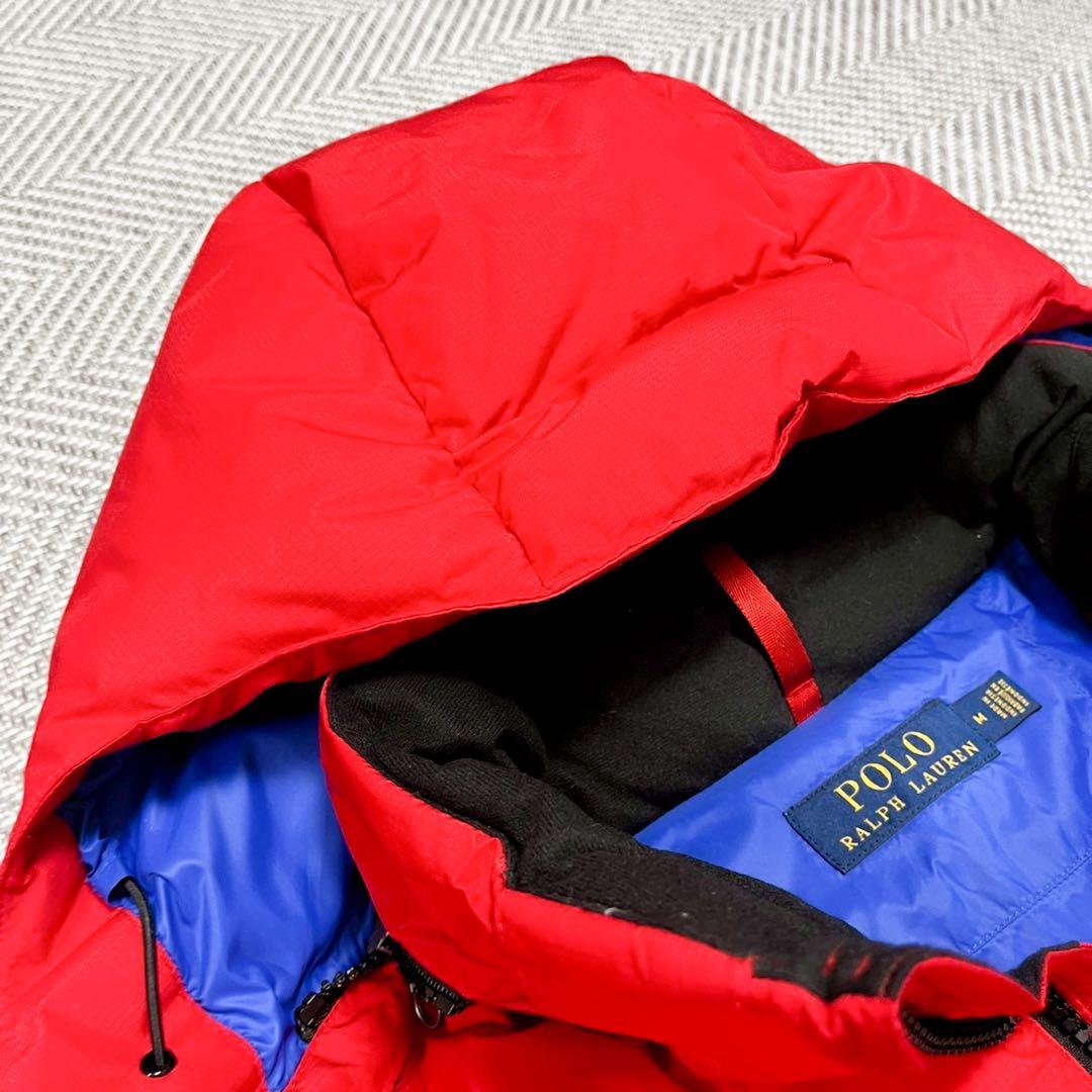 美品 ポロラルフローレン 近代モデル ダウンジャケット ビッグポニー レッド M