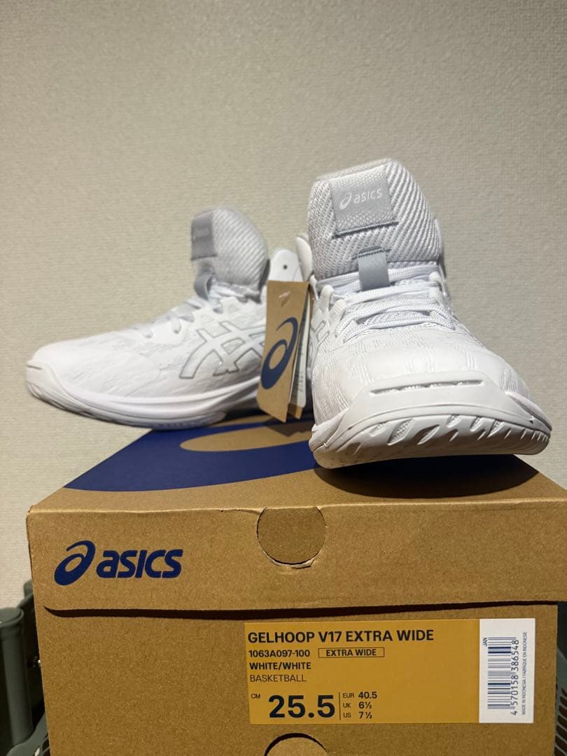 シューズ(男性用) ASICS GELHOOP V17 EXTRA WIDE 25.5cm