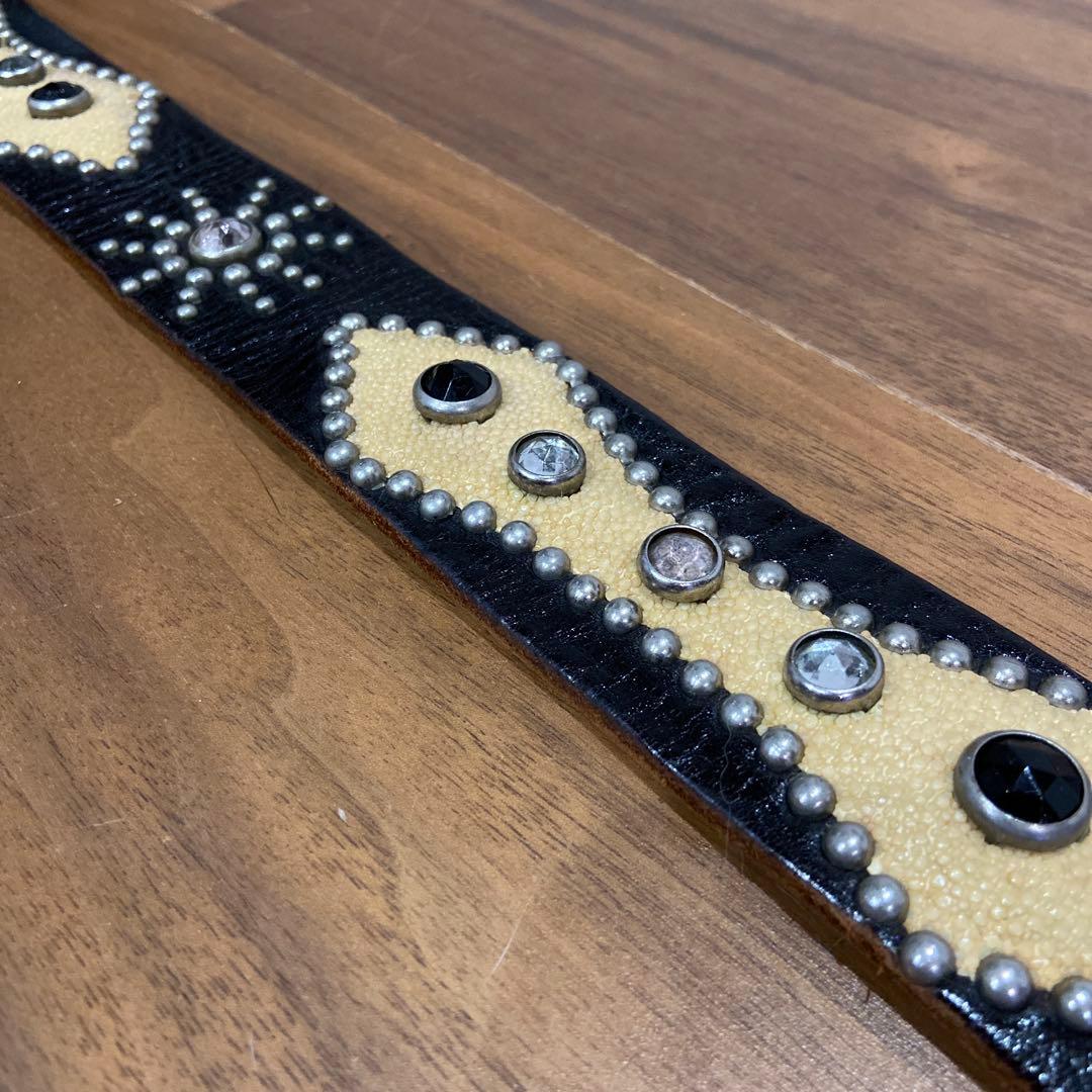 HTC オーバレイ スティングレイ スターバーストスタッズレザーベルト34