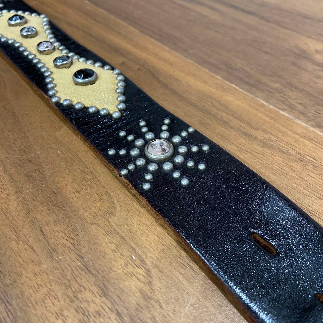 HTC オーバレイ スティングレイ スターバーストスタッズレザーベルト34