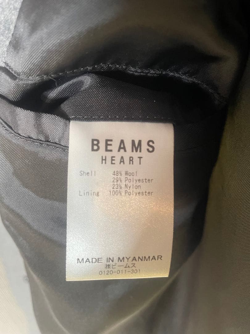 値下げ❗️ビームス BEAMS グレー ステンカラーコート サイズ50/XL